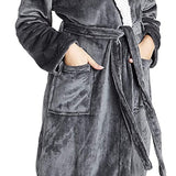 CityComfort Soft Plush Hooded Dressing Gown for Women - Get Trend