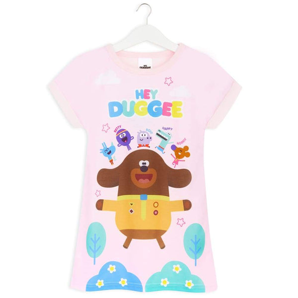 Hey Duggee Girls Nightdress Girl Nightie Short Sleeved Pyjamas Nightdress Hey Duggee £9.49