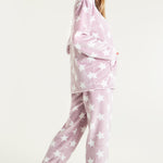 CityComfort Womens Pyjamas, Warm Fleece Hooded Pyjamas for Women Sets