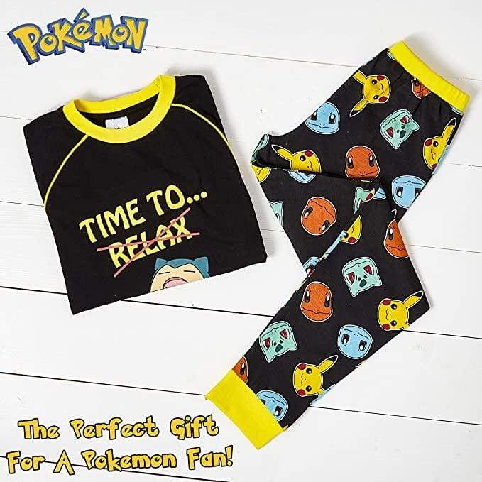 Pokemon Pyjamas Boys,2 Piece Set,long Sleeve Pjs top Tshirt 100%cotton Sleepwear Pyjamas Pokemon £13.95