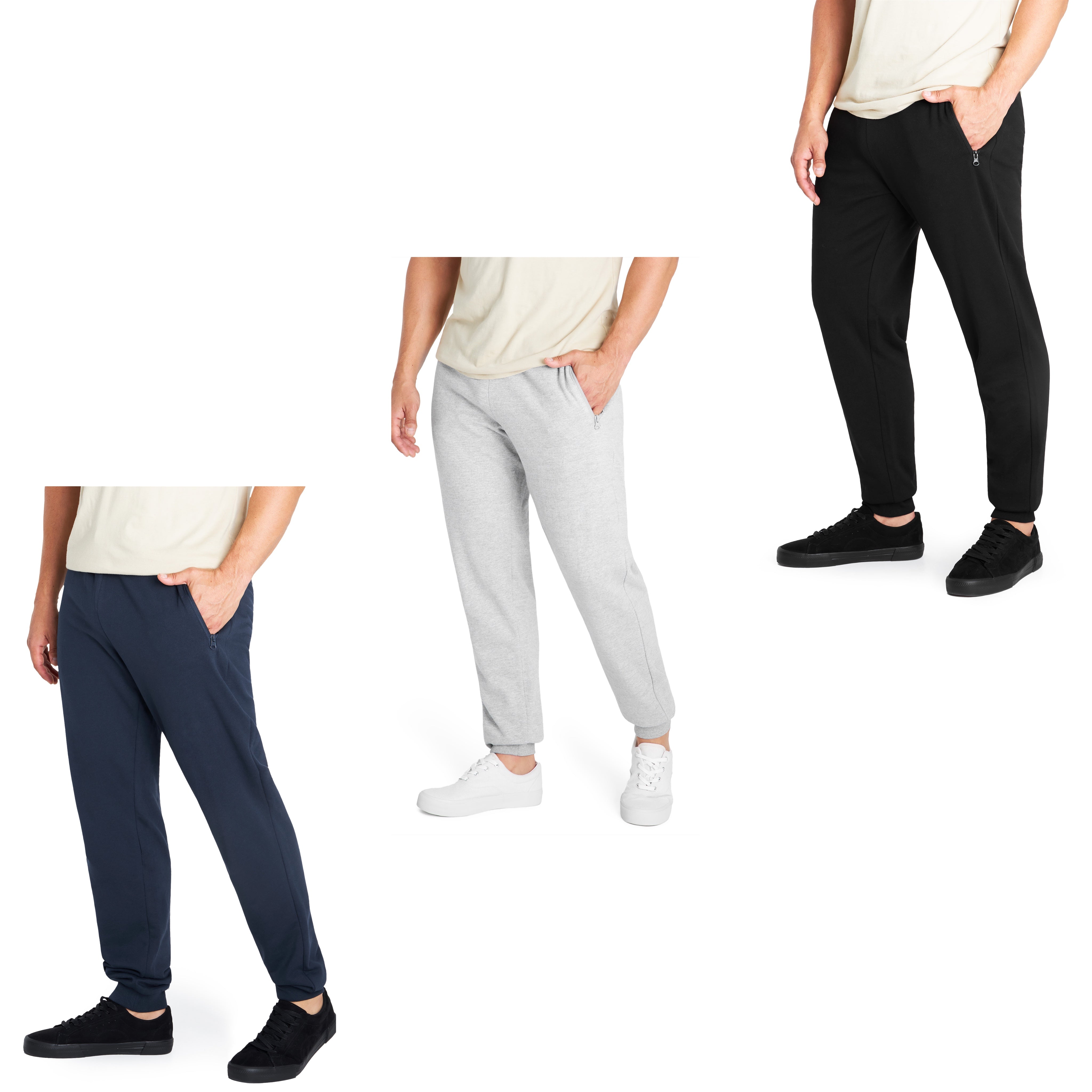 CityComfort Tracksuit Bottoms Men, Mens Joggers with Zip Pockets - Get Trend