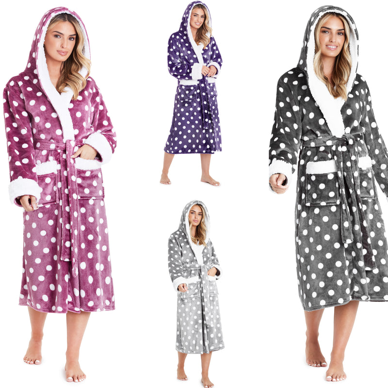 CityComfort Dressing Gowns For Women, Soft Fleece Women's Robes