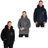 CityComfort Mens Fleece Hoodie, Fluffy Zip Up Fleece Jacket - Get Trend