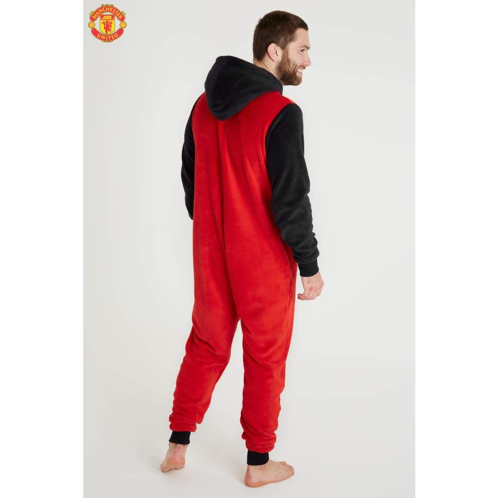 Manchester United F.c. Mens Pyjamas Fleece Mens Onesies Football Gifts for Men Onesie Manchester United F.c. £28.49