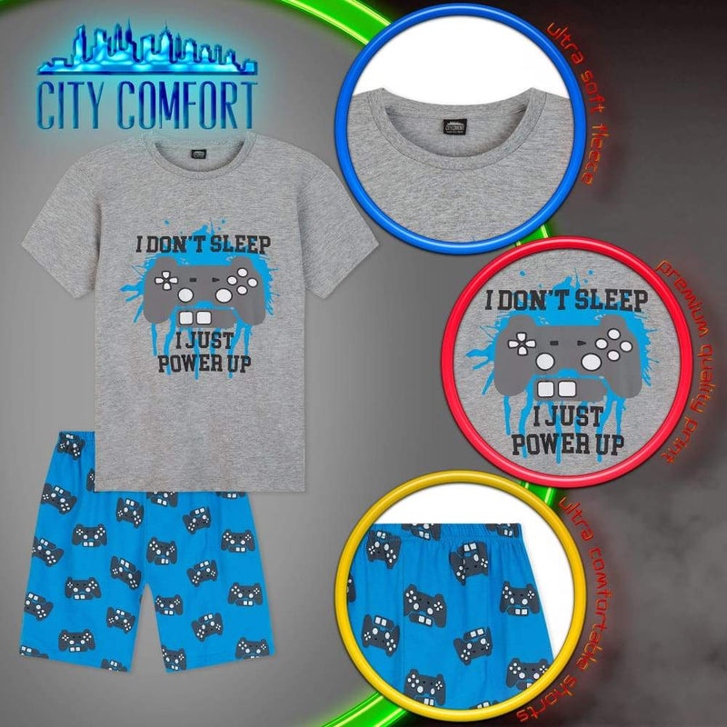 Citycomfort Boys Pyjamas Kids Pjs for Summer Childrens Clothes Gaming Gifts Pyjamas Citycomfort £9.49