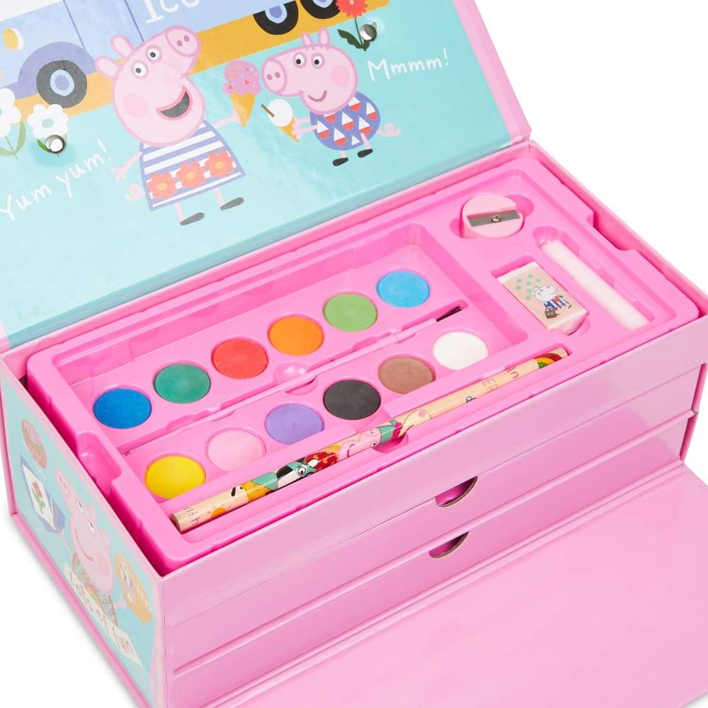 Peppa Pig Art Set Arts and Crafts for Kids Colouring Sets for Children Art Case Peppa Pig £9.99