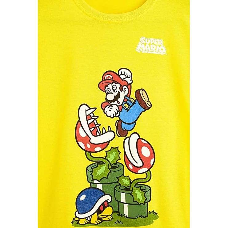 Super Mario T Shirt Fun Graphic 100% Cotton Short Sleeve Boys Girls Teenagers T-shirt Super Mario £9.99