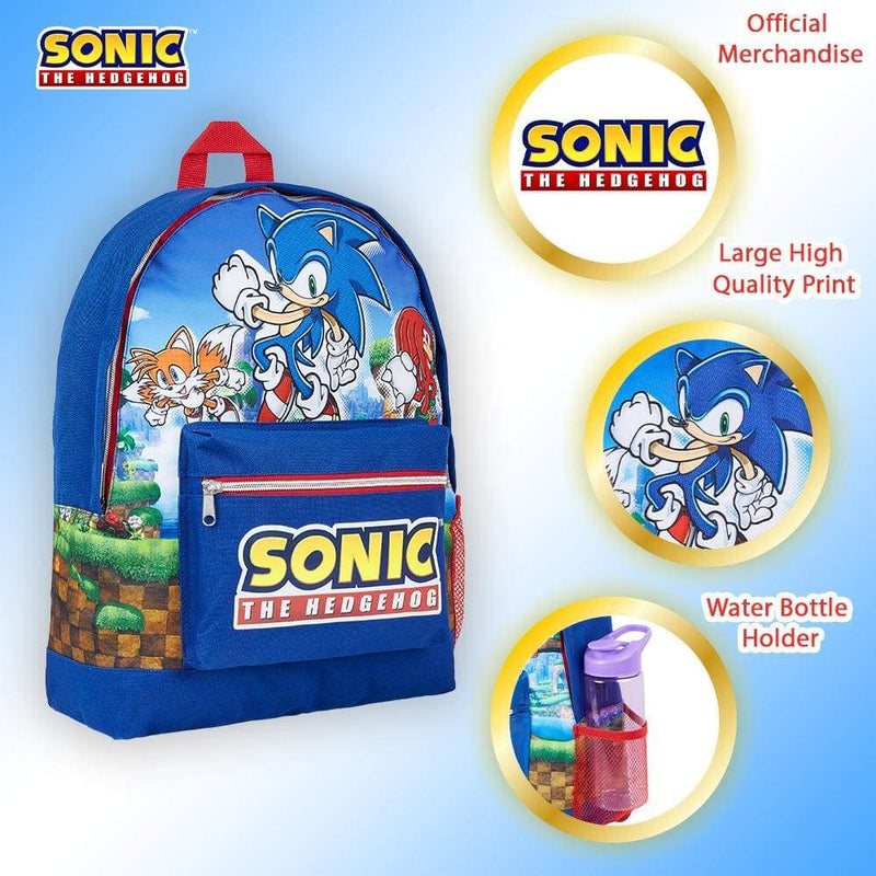 Sonic the Hedgehog Backpack Large Capacity School Bag for Children Teens Backpack Sonic £15.49