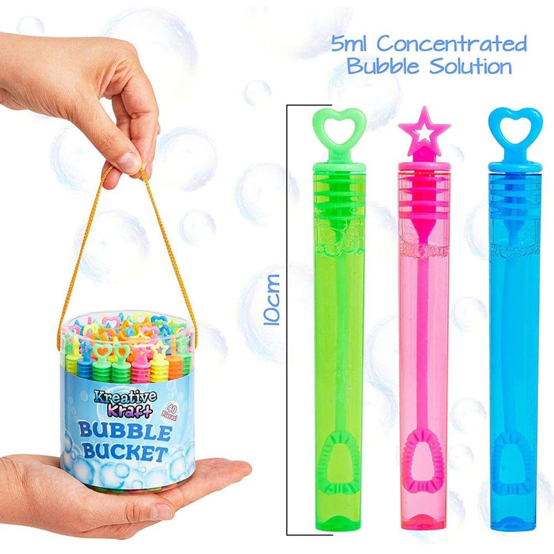 Kreativekraft Pack of 40 Bubble Wands Fun Garden Toys for Kids Gifts for Girls Boys Bubble Wand Kreativekraft £9.75 Save 20%