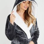 CityComfort Ladies Dressing Gown Soft Plush Bath Robe for Women