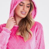 CityComfort Womens Pyjamas, Warm Fleece Hooded Pyjamas for Women Sets
