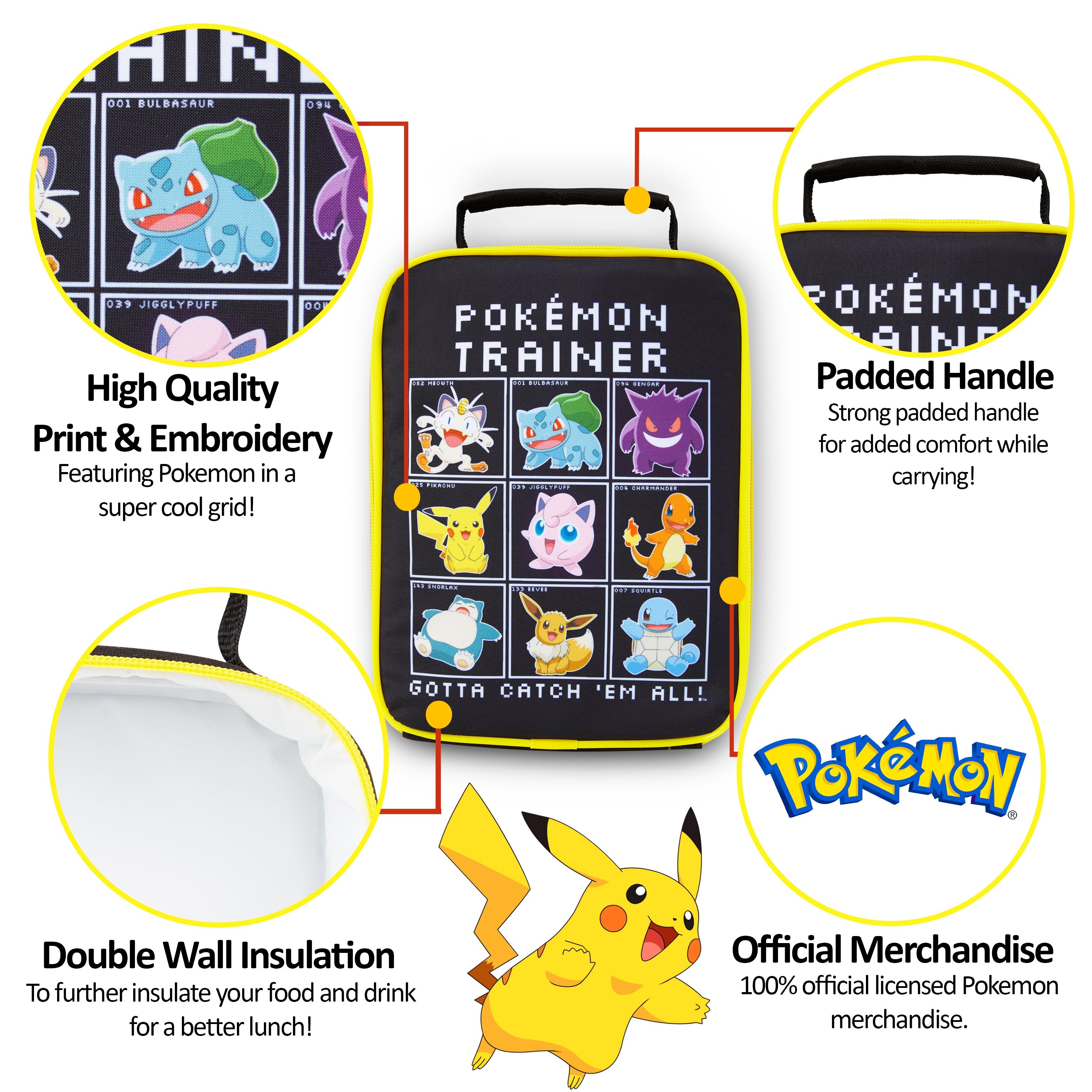 Pokemon Lunch Box, Lunch Bags for Kids, Insulated Lunch Boxes for Scho Get Trend Pokemon Lunch Box, Lunch Bags for Kids, Insulated Lunch Boxes for Scho Get Trend