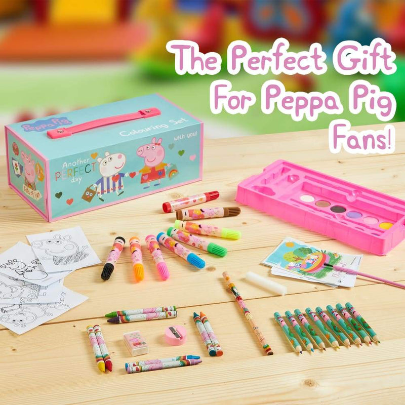 Peppa Pig Art Set Arts and Crafts for Kids Colouring Sets for Children Art Case Peppa Pig £9.99