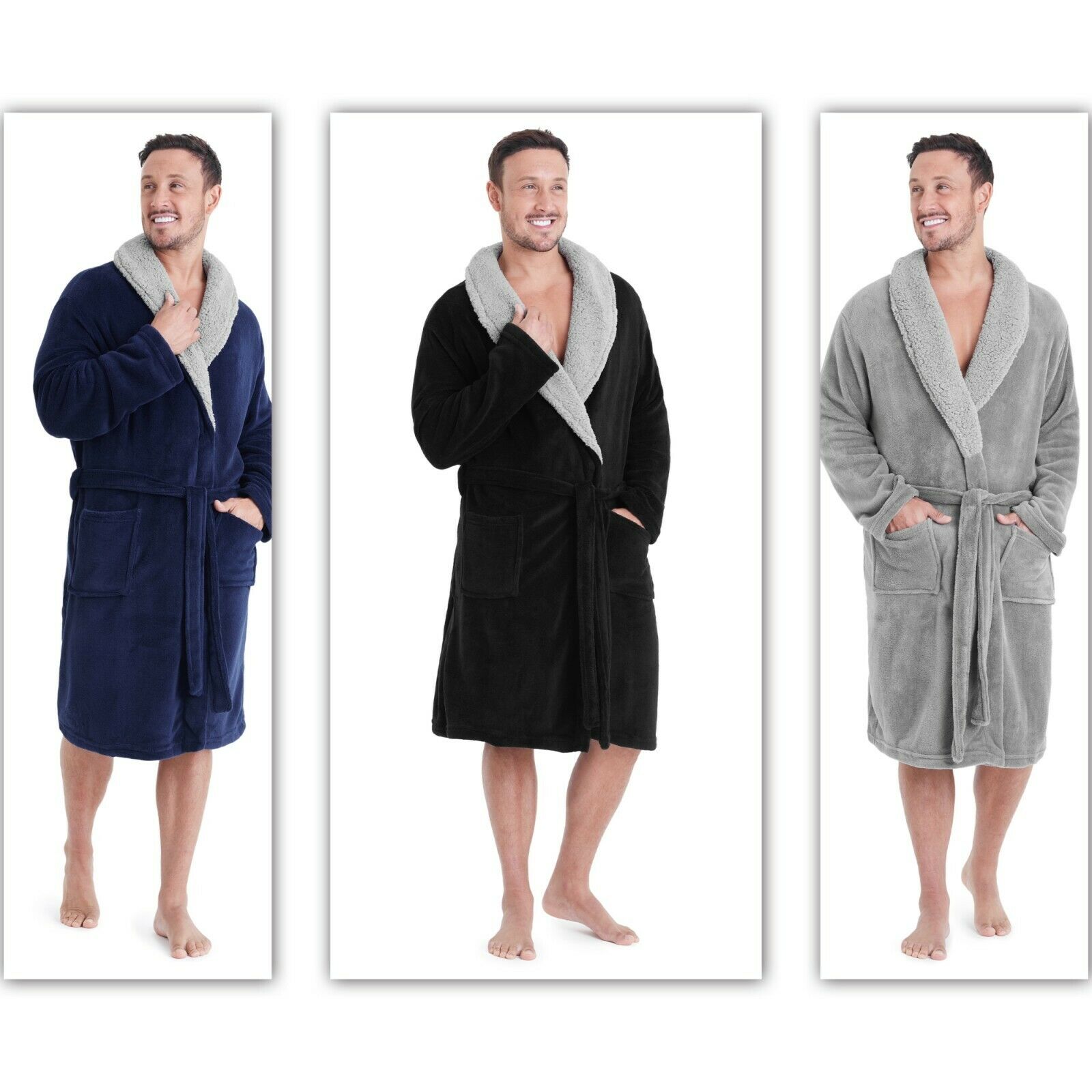 CityComfort Super Soft Men Dressing Gown Mens Bathrobe - Get Trend