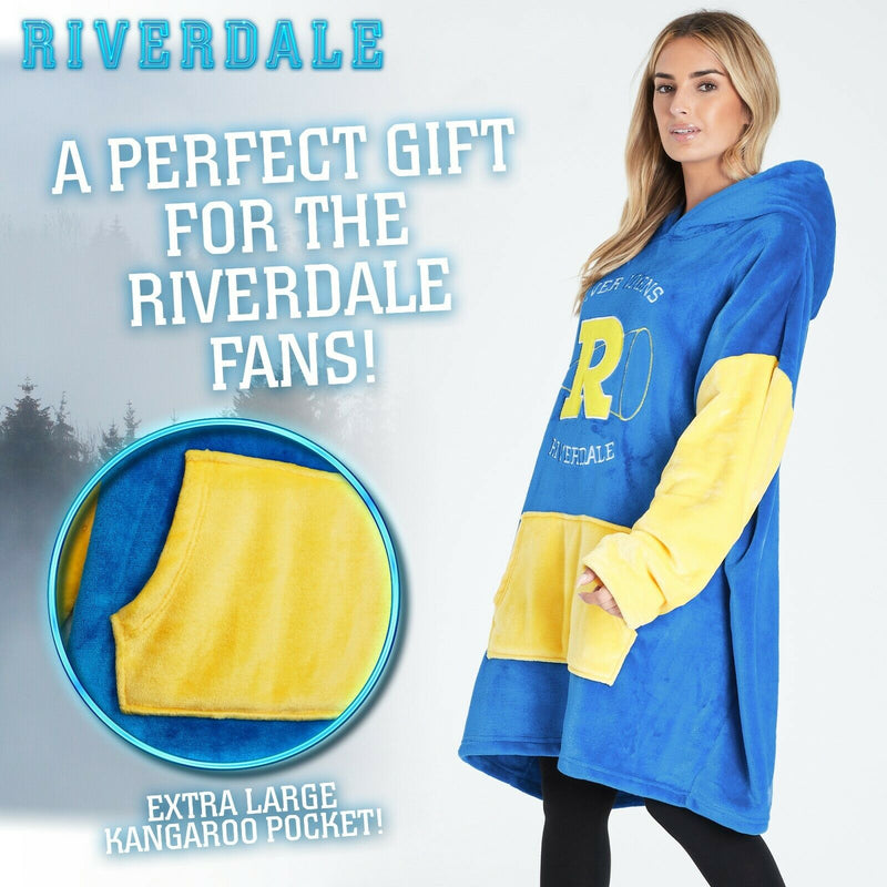 Riverdale Blanket Hoodie for Ladies, Oversized Blanket Hoodie for Women, Riverdale Gifts Blue