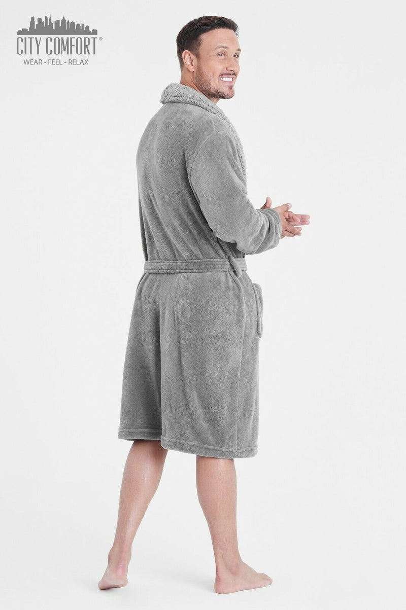 CityComfort Super Soft Men Dressing Gown Mens Bathrobe - Get Trend