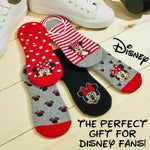 Disney Invisible 5 Pairs Socks, Minnie & Mickey No Show, Disney Gifts - Get Trend