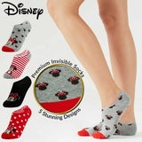 Disney Invisible 5 Pairs Socks, Minnie & Mickey No Show, Disney Gifts - Get Trend