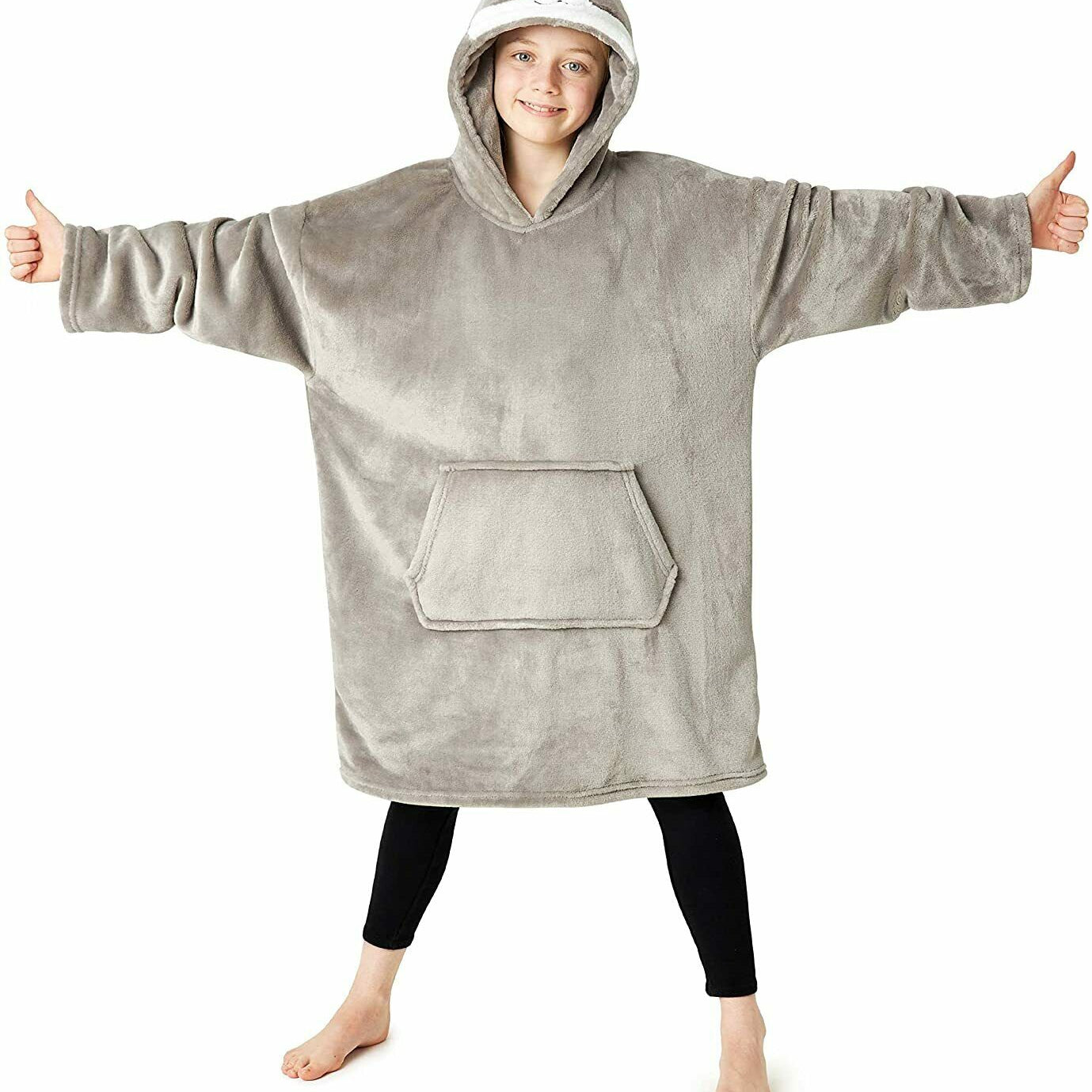 CityComfort Girls Oversized Hoodie Blanket , Kids Fleece Fluffy Snuggle Hoodies - Get Trend