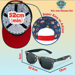 Paw Patrol Baseball Cap and Kids Sunglasses - Boys Sun Hat & UV400 Sunglasses - Get Trend