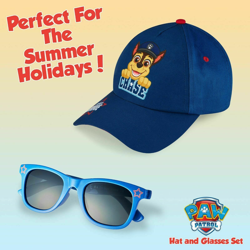 Paw Patrol Baseball Cap and Kids Sunglasses - Boys Sun Hat & UV400 Sunglasses