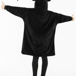 Disney Hoodie, Fleece Oversized Hoodie Blanket in Black, Minnie Mickey Gifts - Get Trend