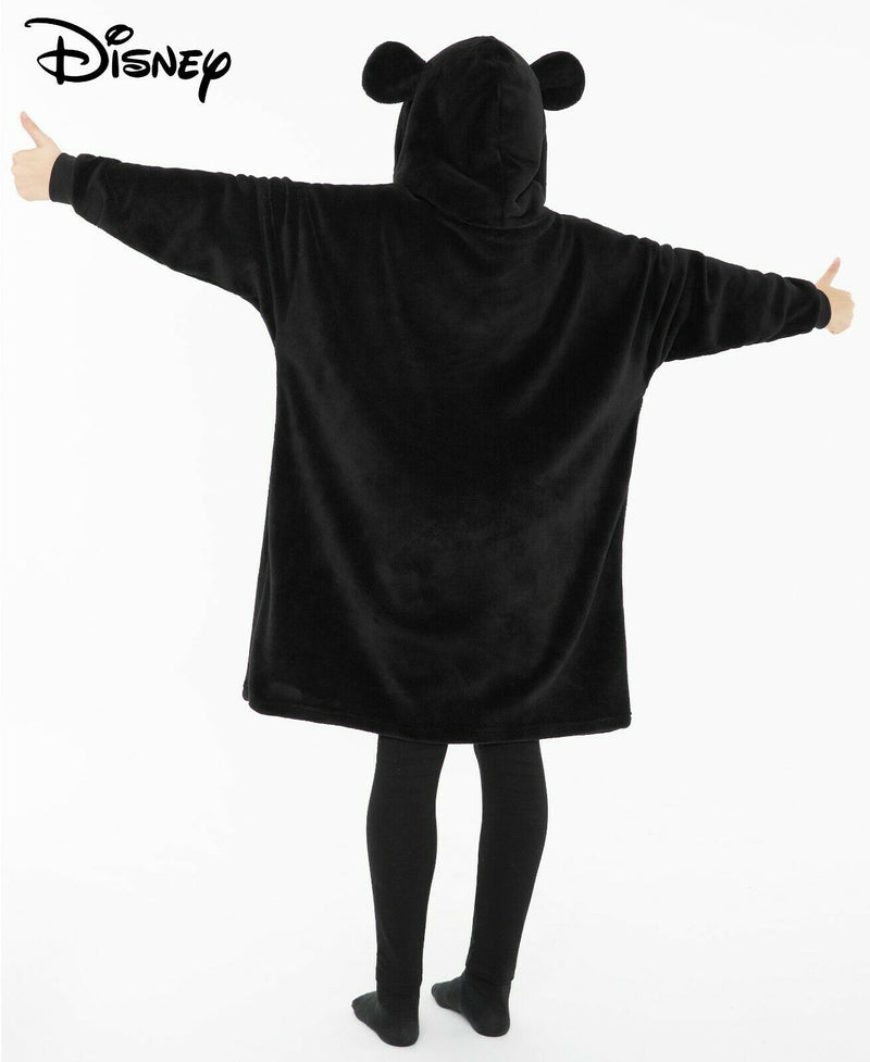 Disney Hoodie, Fleece Oversized Hoodie Blanket in Black, Minnie Mickey Gifts