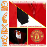 Manchester United F.C. Boys Pyjamas, Fleece Boys Onesie, Soft Hooded Sleepsuit - Get Trend