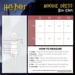 Harry Potter Grey Hoodie Dress for Girls and Teens, Cotton Oversized Jumper - Get Trend
