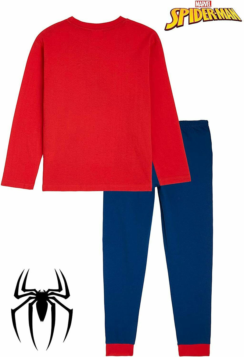 Marvel Spiderman Pyjamas, 2 Piece Superhero Long Cotton PJs for Children & Teens - Get Trend