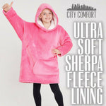 CityComfort Girls Oversized Blanket Hoodie, Hooded Wearable Blanket - Get Trend