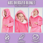 CityComfort Girls Oversized Blanket Hoodie, Hooded Wearable Blanket - Get Trend