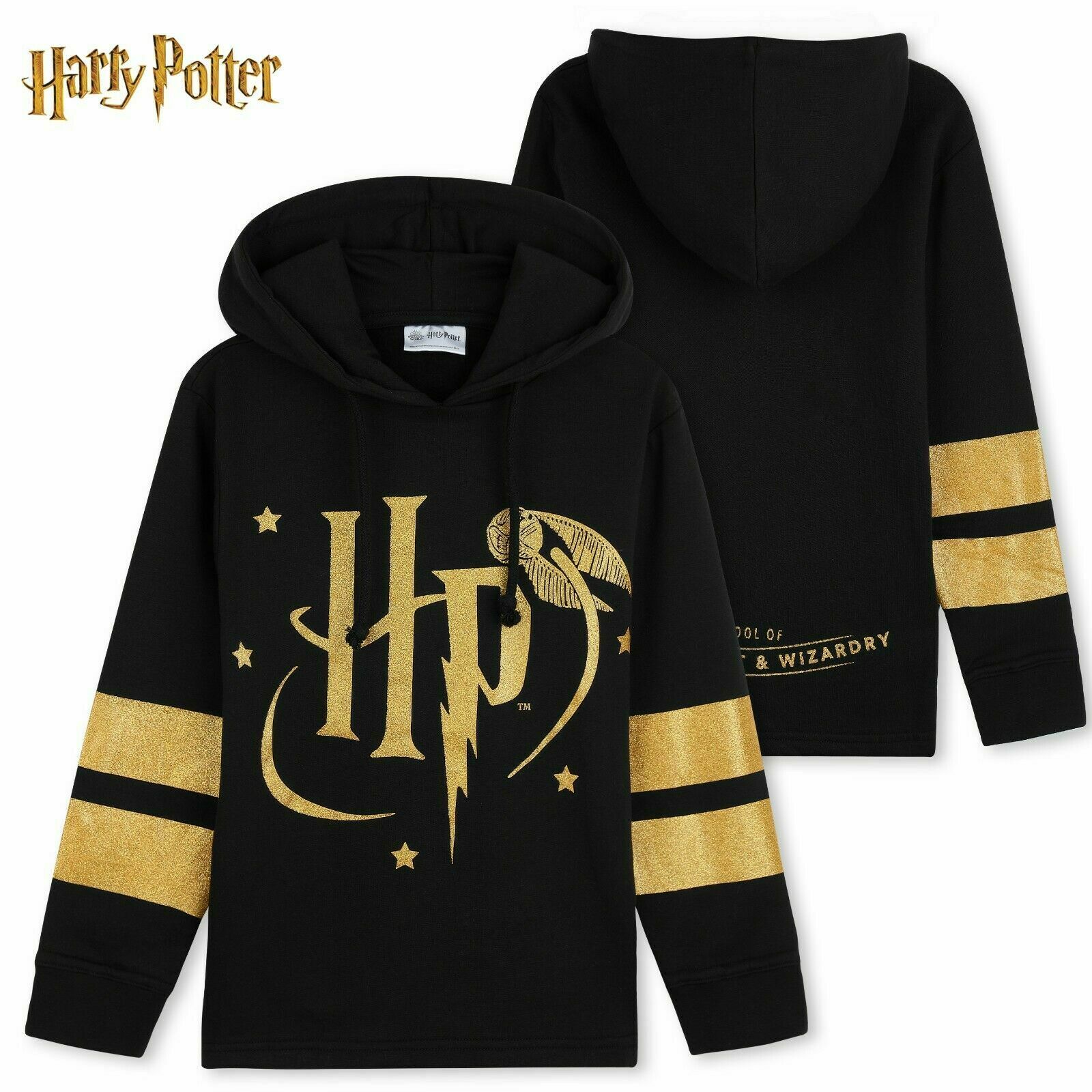 Harry Potter Hoodies, Black Hoodie for Girls and Teens, Official Merchandise - Get Trend