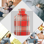 Hot Water Bottle with Beautiful Fleece Print Soft Cover - Get Trend