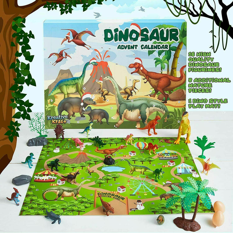 KreativeKraft Dinosaurs Advent Calendar - Dinosaurs 2023 Advent Calendar - Get Trend