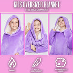 CityComfort Girls Oversized Blanket Hoodie, Hooded Wearable Blanket - Get Trend