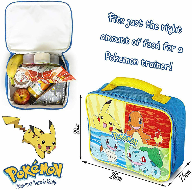 Pokémon Lunch Box With Pikachu, Squirtle, Bulbasaur, Charmender For Kids & Teens - Get Trend