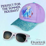 Disney Frozen Girls Baseball Cap & Kids Sunglasses, Sun Hat & UV400 Sunglasses for Kids - Get Trend