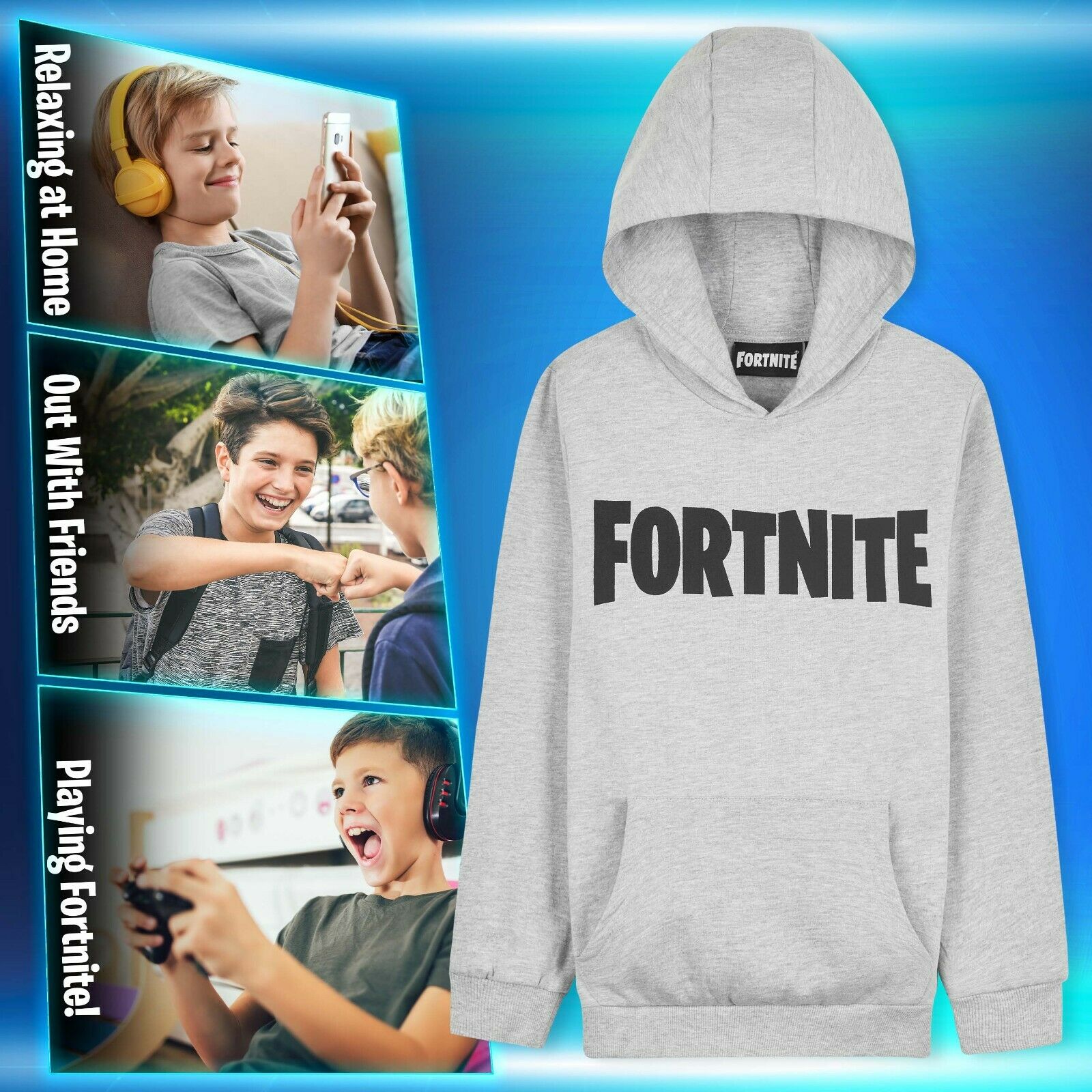 Fortnite Hoodie For Boys, Kids Gaming Jumper, Official Fortnite Gifts For Boys - Get Trend