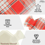 Hot Water Bottle with Beautiful Fleece Print Soft Cover - Get Trend