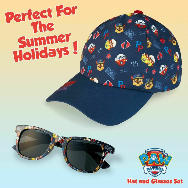 Paw Patrol Baseball Cap and Kids Sunglasses - Boys Sun Hat & UV400 Sunglasses - Get Trend