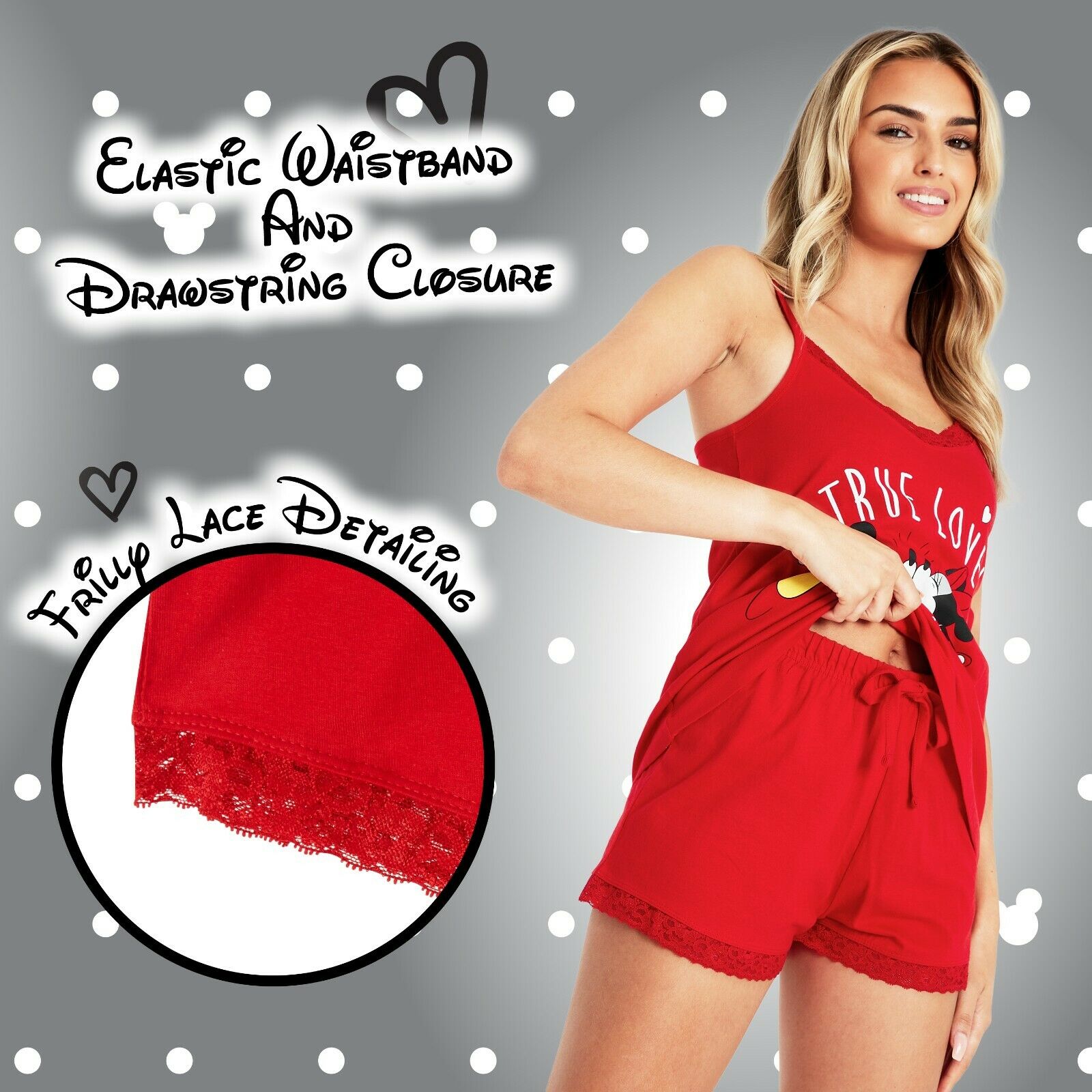 Disney Pyjamas Women, Short PJs Women Set, Disney Gifts for Women for sale