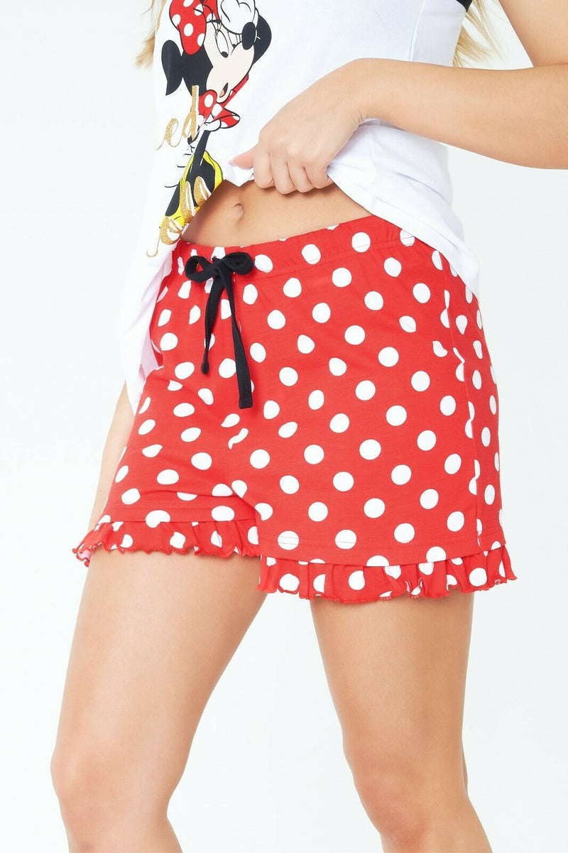 Disney Ladies Pyjamas Set, Shorts PJs for Women, Minnie Mouse Pyjamas - Get Trend