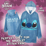 Stitch Disney Hoodie for Kids, Fleece Oversized Hoodie Blanket, Stitch Disney Gifts - Get Trend