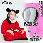 Disney Hoodie, Fleece Oversized Hoodie Blanket for Girls in Red, Minnie Mickey Gifts - Get Trend
