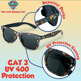 Paw Patrol Baseball Cap and Kids Sunglasses - Boys Sun Hat & UV400 Sunglasses - Get Trend