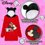 Disney Hoodie, Fleece Oversized Hoodie Blanket for Girls in Red, Minnie Mickey Gifts - Get Trend