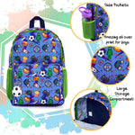 CityComfort Video Game Large Boys Backpack, Gamer Gifts for Boys Teens (Blue/Green) - Get Trend