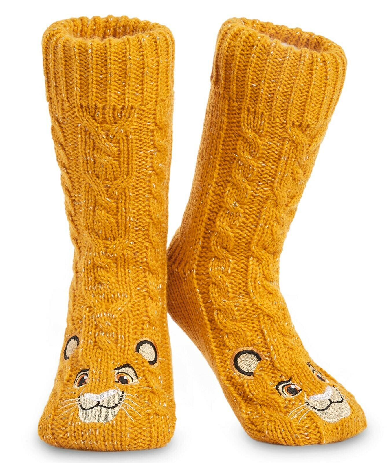 Disney Lion King Knitted Warm Fluffy Slipper Socks For Women - Get Trend