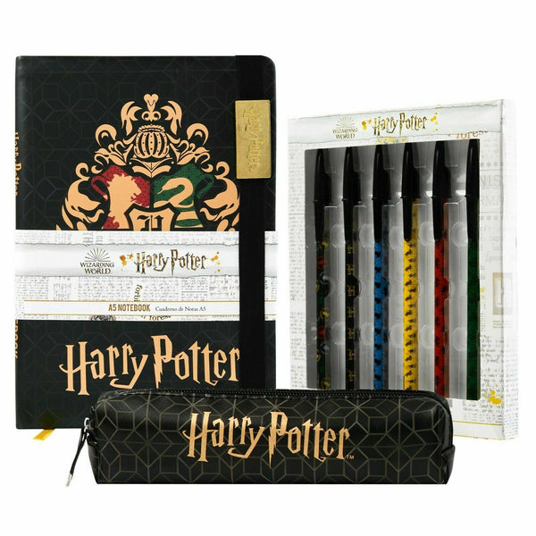 Harry Potter Notebook Pencil Case and Pen Set, Harry Potter Gifts & Merchandise
